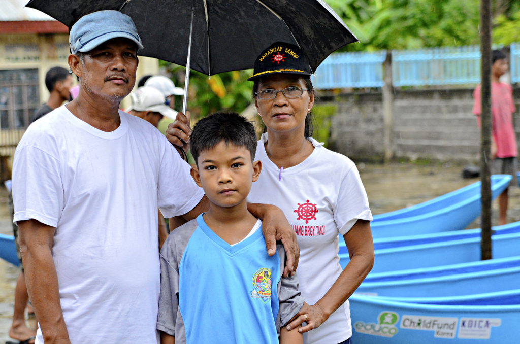 Rex, 12 years old, son of a fisherman, told Educo and his community that he understood the boats we really for better future of the children.