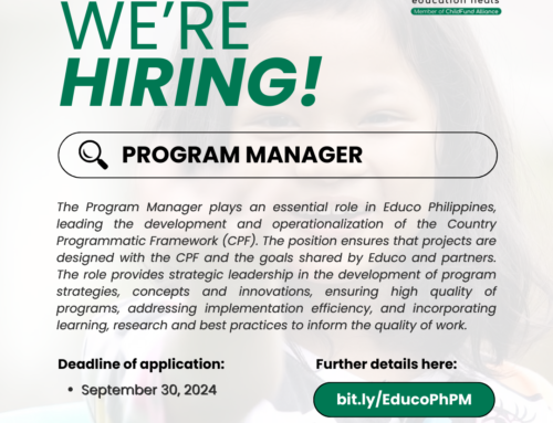 Educo Philippines is looking for a Program Manager