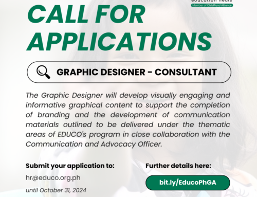 Educo Philippines is looking for a Graphic Artist