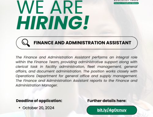 Educo Philippines is looking for a Finance and Administration Assistant