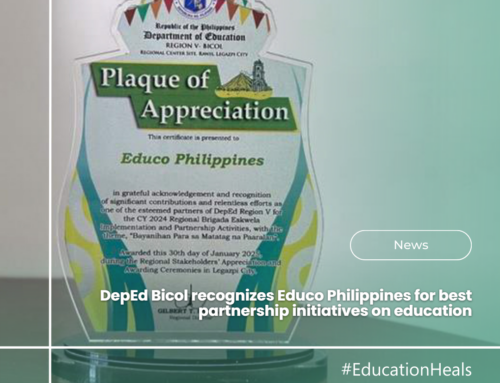 DepEd Bicol recognizes Educo Philippines for best partnership initiatives on education