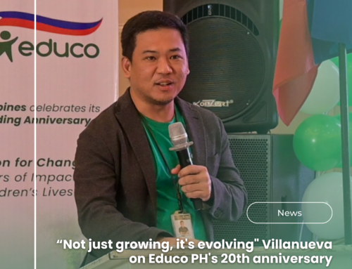 “Not just growing, it’s evolving”, Villanueva on Educo PH’s 20th anniversary